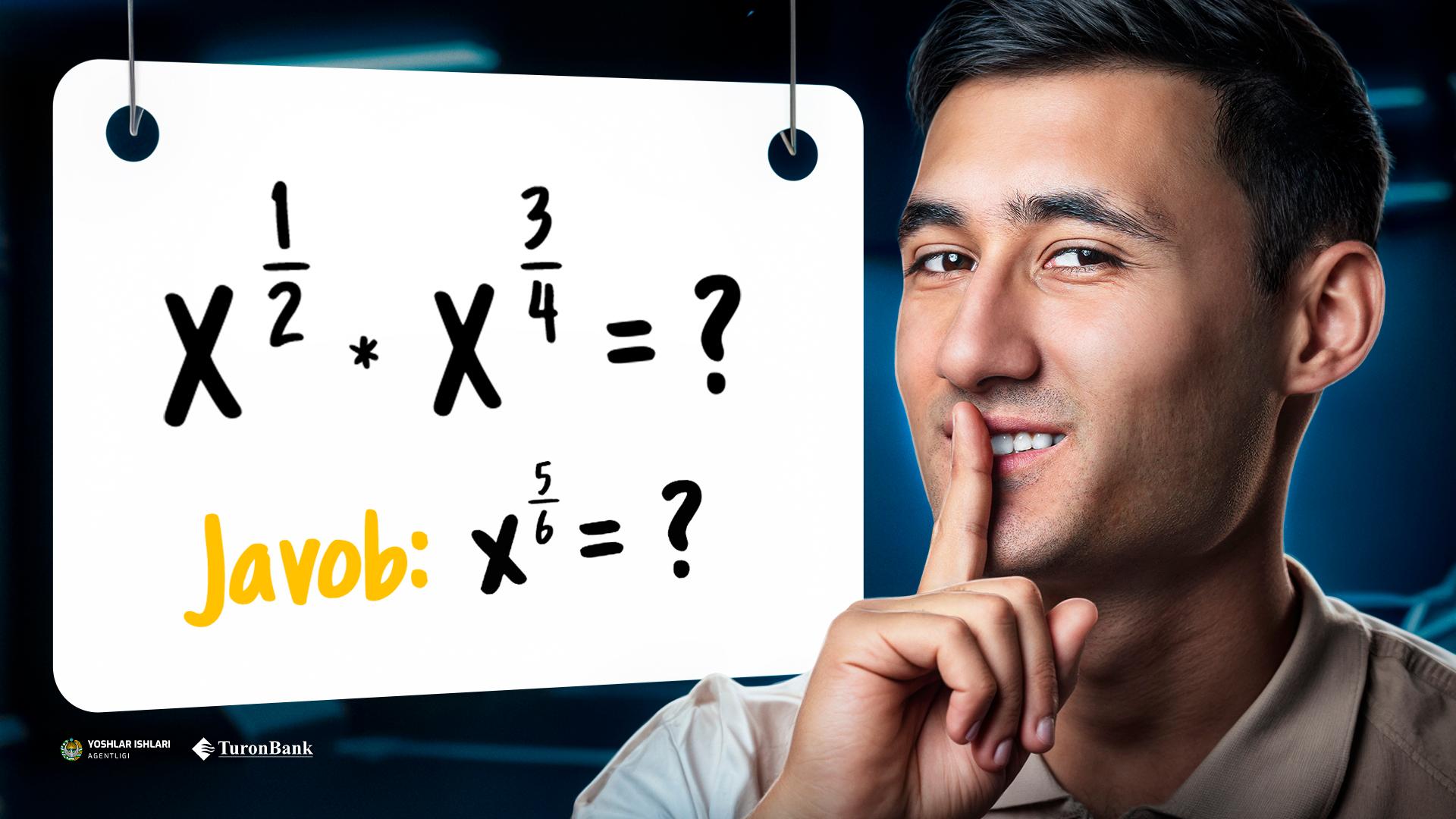 Bepul, sifatli 8-sinf Algebra kursi - Ustoz ai. Ustoz Abdulaziz Ne’matullayev